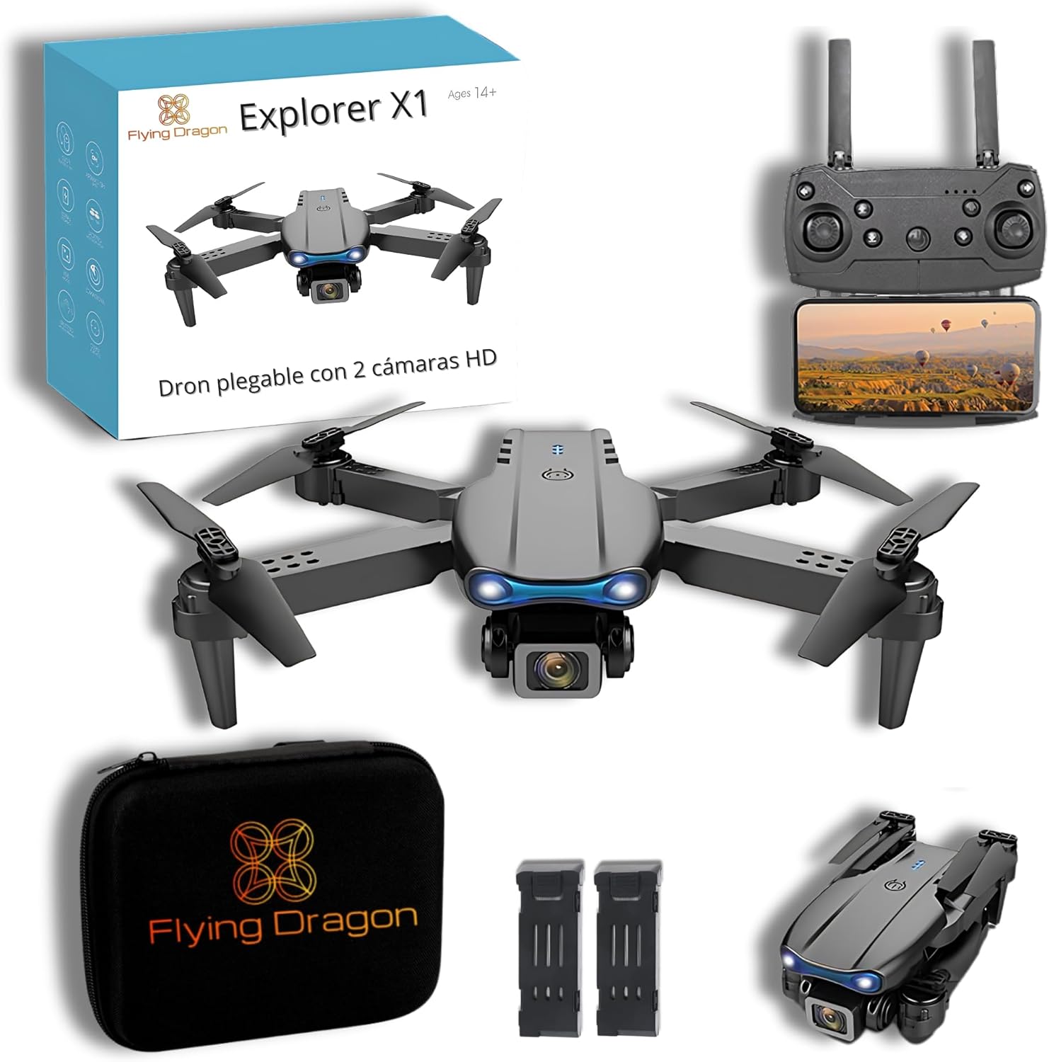 Drone Con Camara Astur Group Dron Plegable Pro Con Cu00e1maras