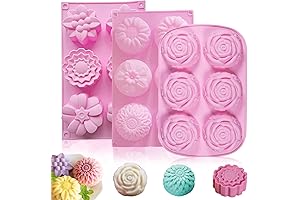 3 Pack Silicone Soap Molds for Handmade Creations