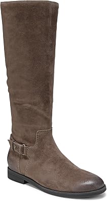 Vionic Womens Rochelle Fashion Boot Driftwood Waxed Suede 8.5 M
