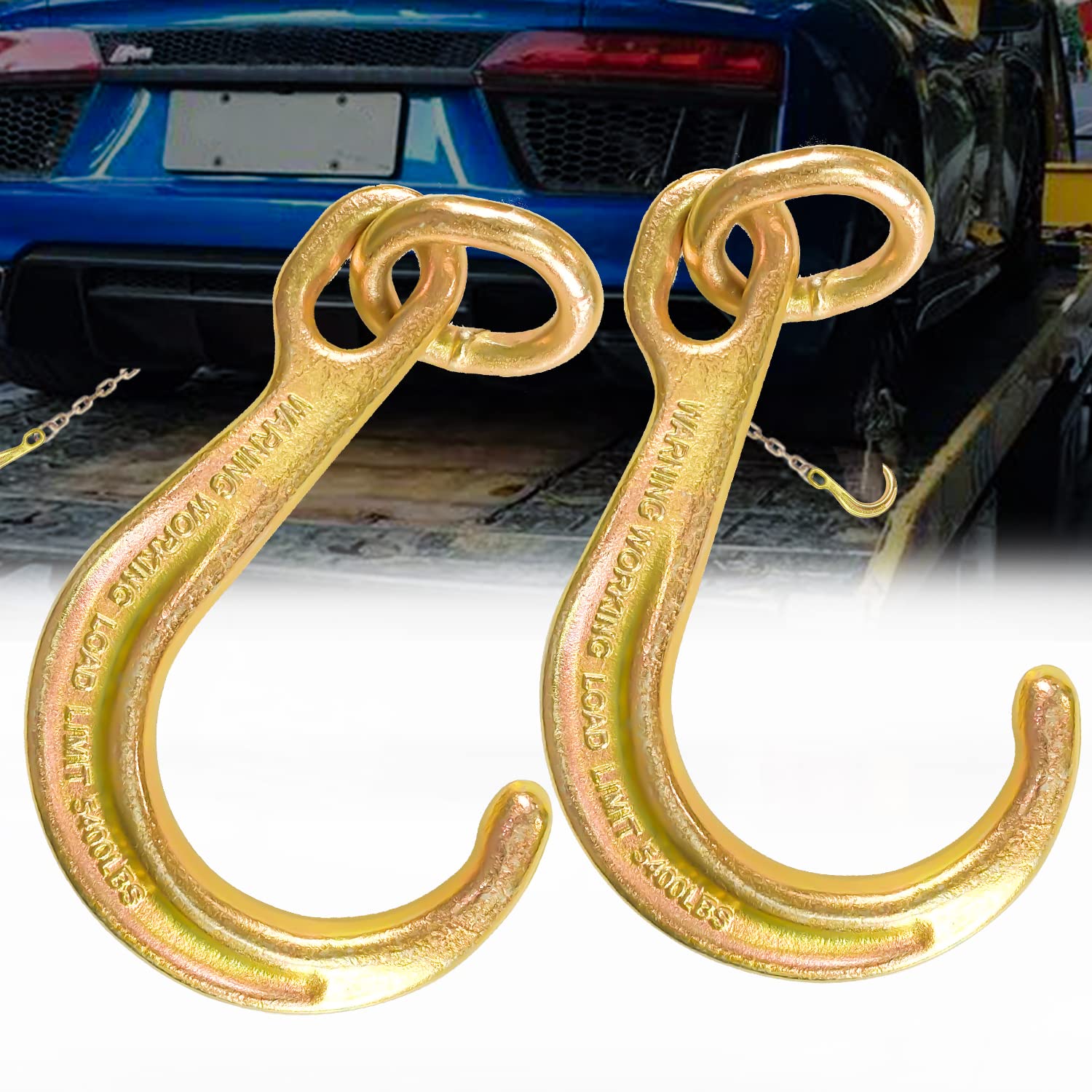 Buy FITHOIST 2 Pack 8 Inch J Hook Short Tow Hook on Coupling Link