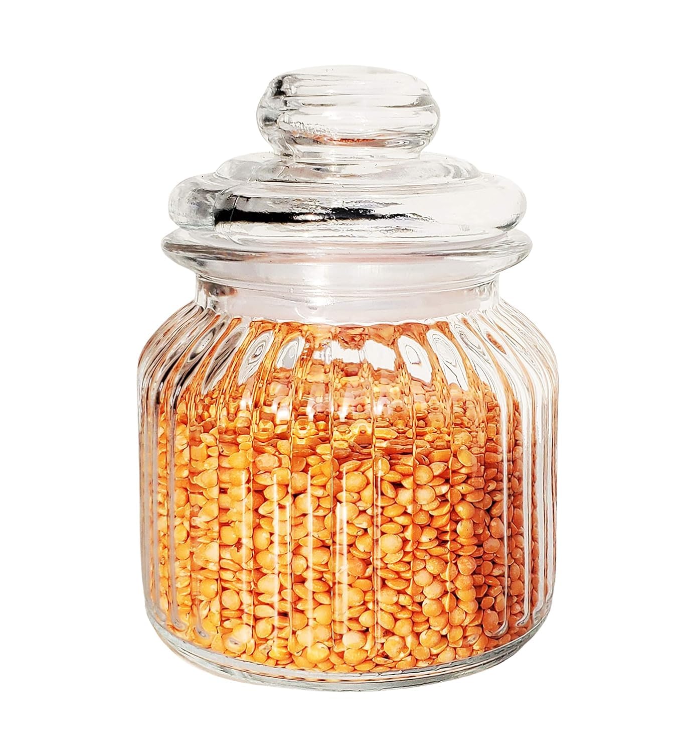 Glass Storage Jar - 700 Ml, 1 Piece, Transparent