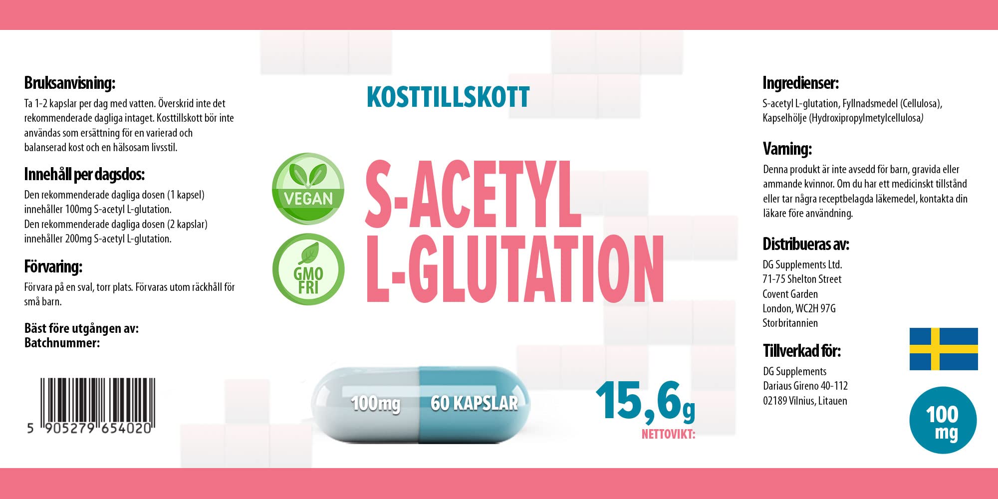 Hepatica S-Acetyl-Glutathion | 100 mg | stabile Form, hohe Bioverfügbarkeit | Antioxidans & Zellschutz | 60 vegane Kapseln | GMP & Laborgeprüft