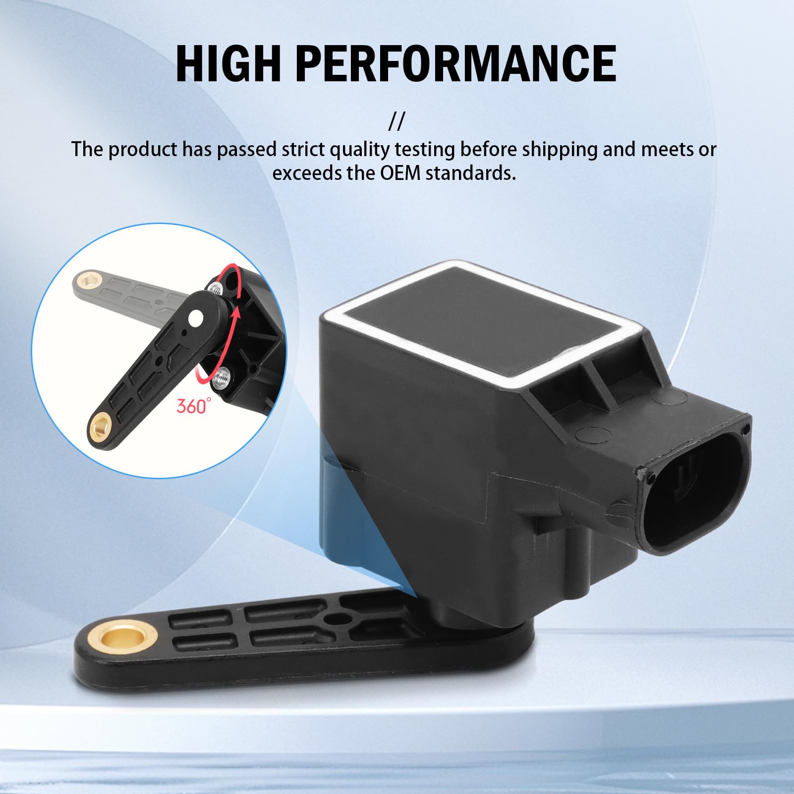 2x Niveausensor Luftfederung für BMW E46 5er E39 E60 E61 E38 E65 E66 E67 X3 E83 X5 E53 E46 M5 E60 E61 E85 E86 E89 1994-2018 Niveau Sensor Höhensensor Vorne Hinten zur Leuchtweitenregulierun
