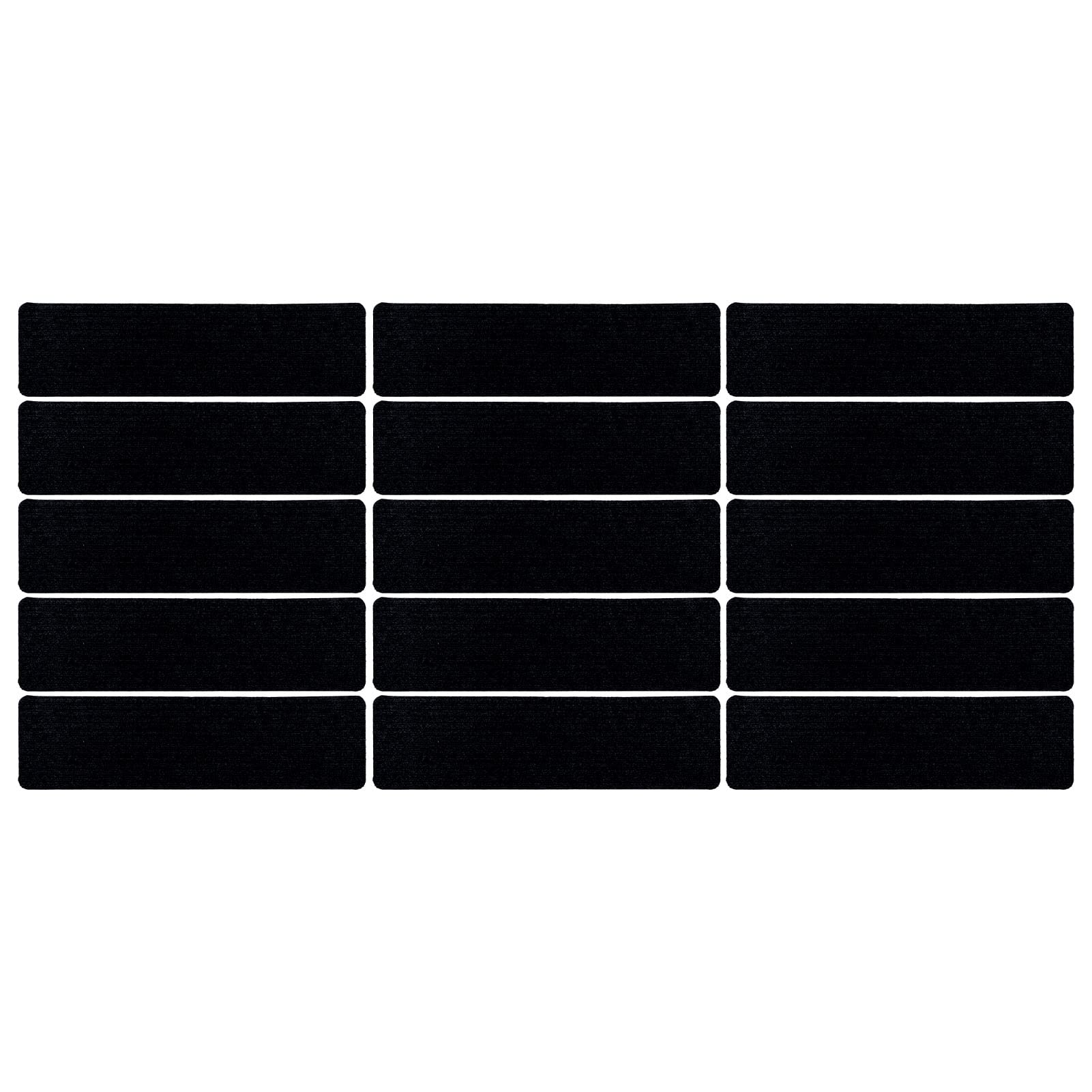 Graffi scale non slip moquette auto adesive per scala interna (Striscia in bianco e nero)