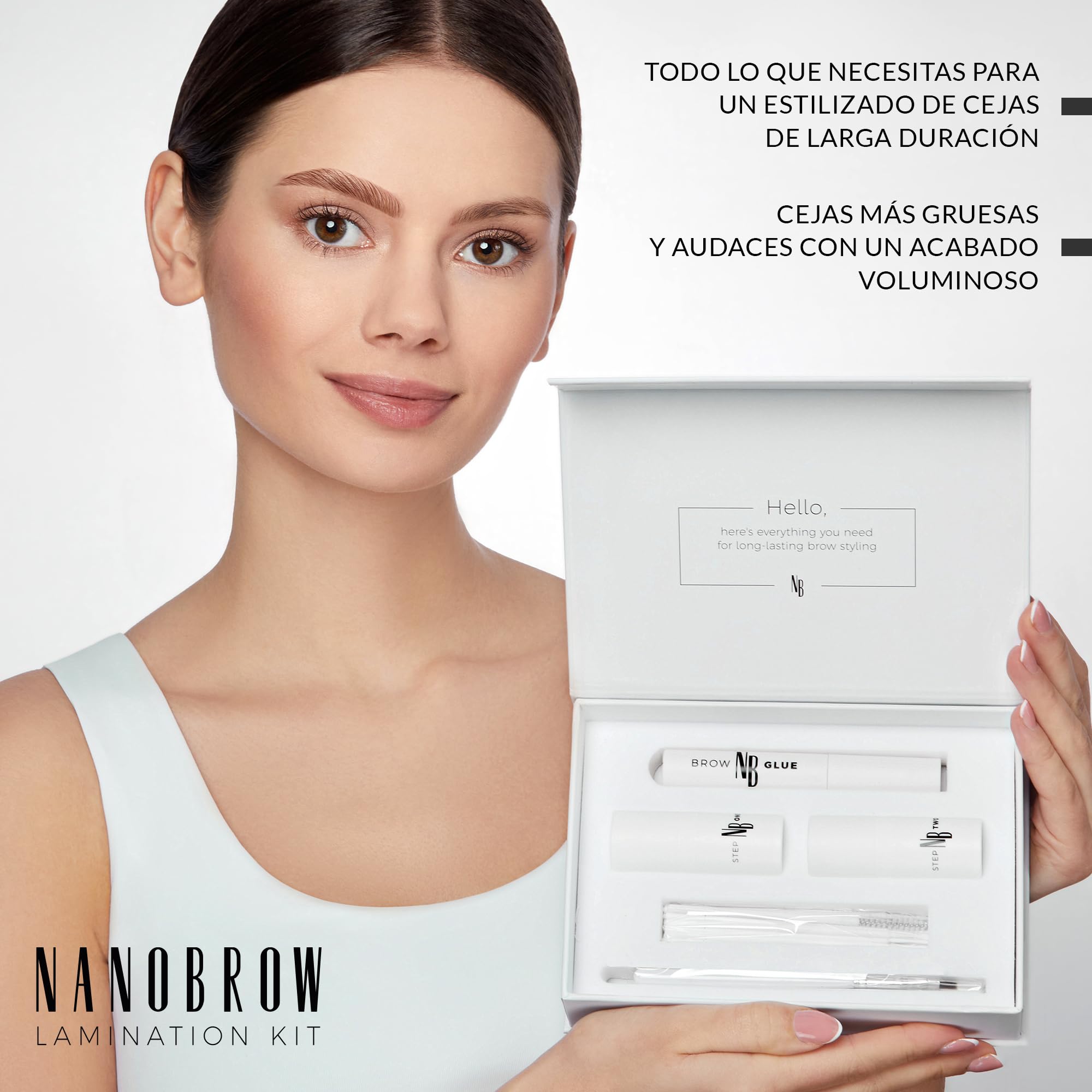 Kit laminazione sopracciglia Nanobrow Lamination Kit – trattamento professionale per sopracciglia perfettamente definite a casa