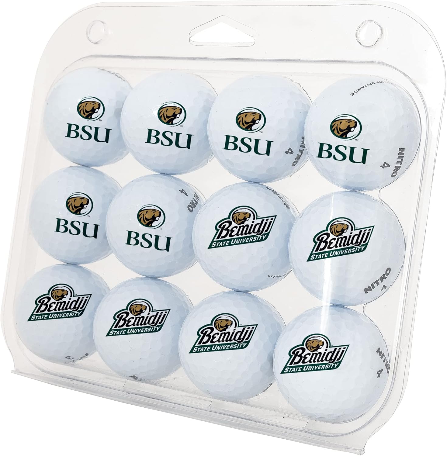 Desert Cactus Bemidji State University Golf Balls 12 Pack – BSU Beavers Full Color Dozen – Officially Licensed Sport Team Accessory