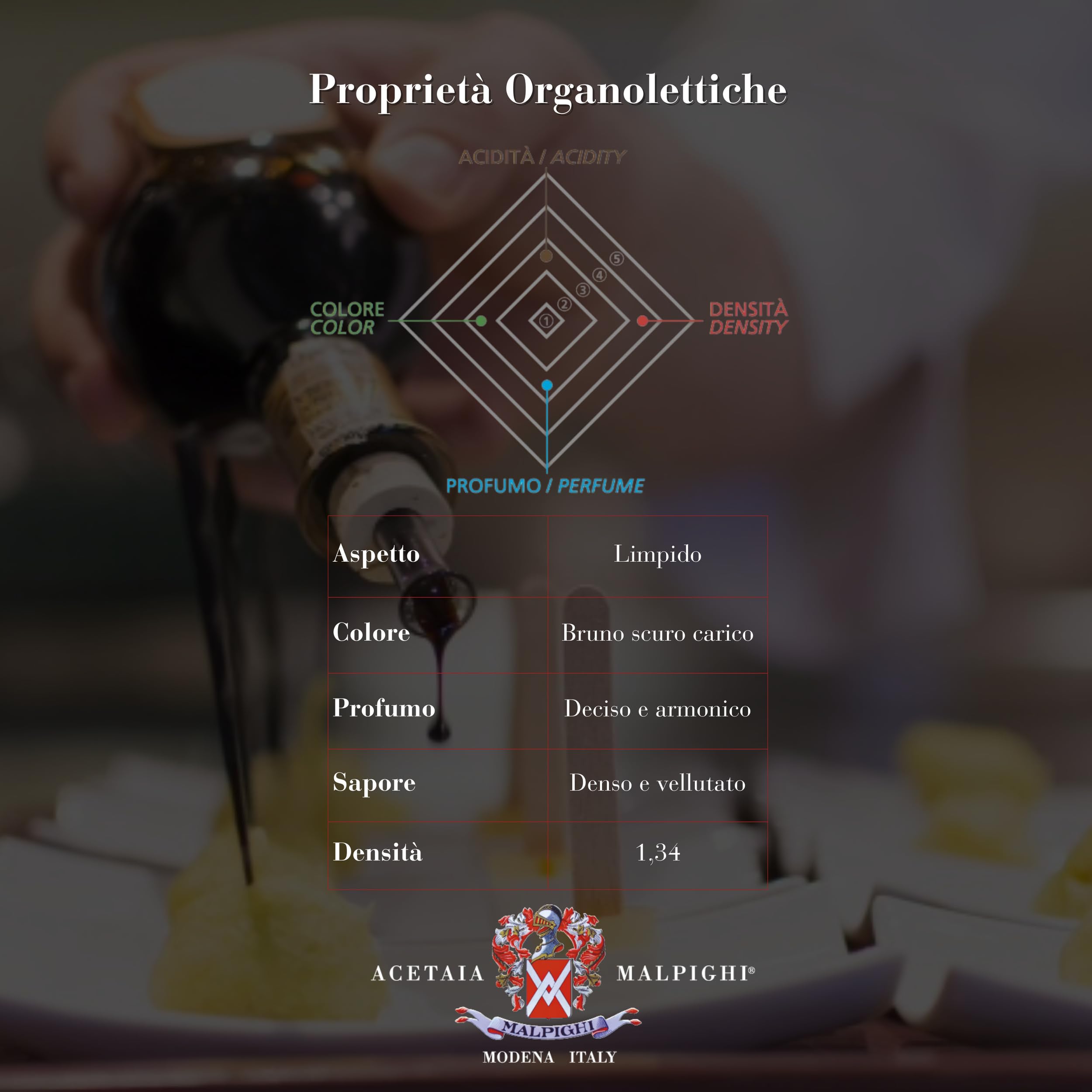 Acetaia Malpighi – Tradycyjny Balsamiczny Ocet z Modeny DOP Extravecchio, Ponad 25 Lat – 100 ml – Tylko Gęsty Moszcz – Wybór dla Haute Cuisine