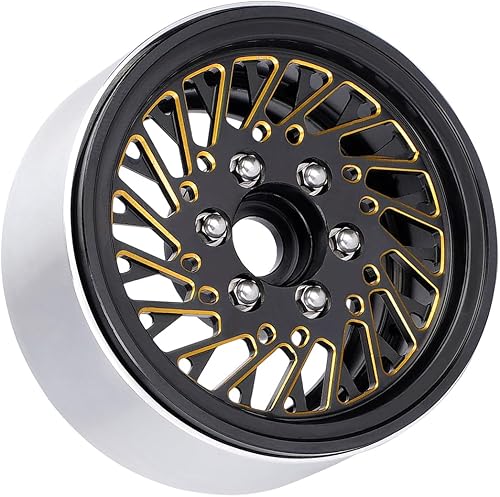 TCRC 4 Uds. de aluminio de 1.9 pulgadas de rueda para 110 RC Crawler Car TRAXXAS TRX4 TRX6 RC4WD D90 Axial SCX10 90046 Tamiya CC01