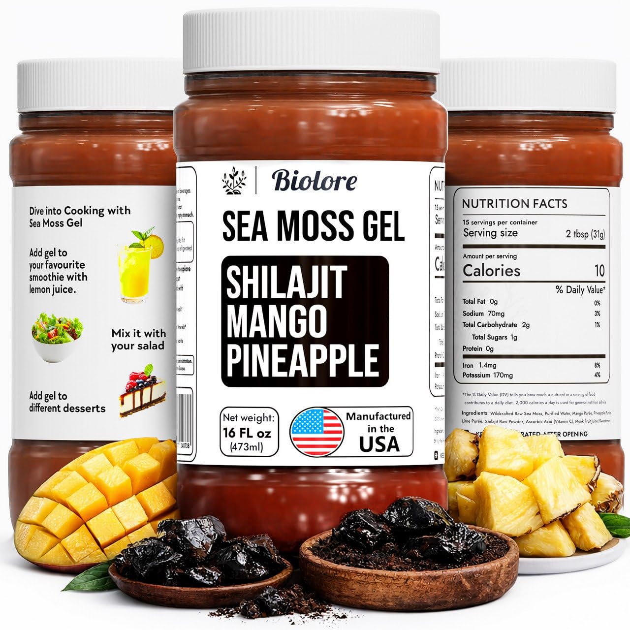 BILORE バス○ ジェル 300g Amazon.com : Biolore Sea Moss Gel Superfood – Shilajit Mango