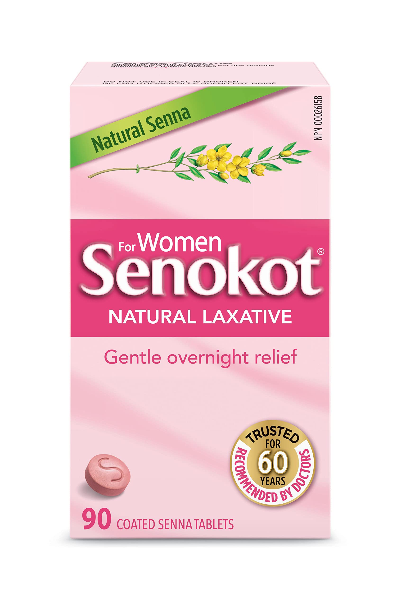 Senokot for Women Natural Laxative, 90 Coated Senna Tablets: Buy 