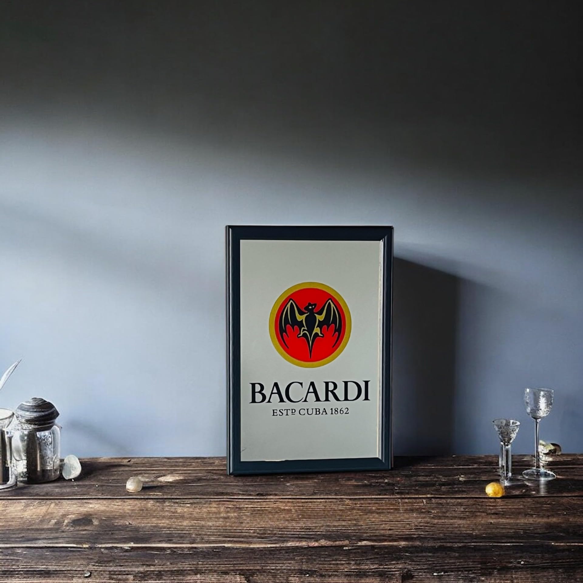 Laurie's Pub and Bar Accessories BacardiRum Small Mirror