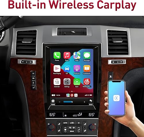 Miniatura 6 de Radio de coche para Cadillac Escalade 2007-2014, Android 12 estéreo 10.4 pulgadas Octa-Core 4+64G Carplay inalámbrico Android Auto 4G red 5G WiFi