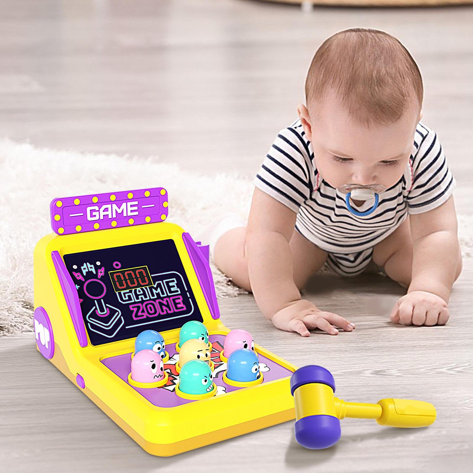 Mattel Games - OCCHIO ALLA TALPA, colpisci le talpe che si illuminano