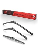 Vista 10 de Paquete de 2 escobillas limpiaparabrisas de silicona de 20"+20" pulgadas de repuesto para Ford Explorer 2010-2005 F150 F-150 F250 F350 Serie F Honda