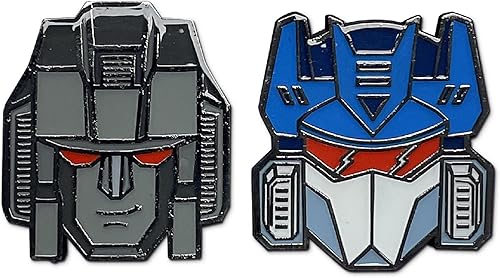 Transformers Decepticons Soundwave y Starscream - Juego de 2 pines esmaltados, Esmalte, Sin gemas.