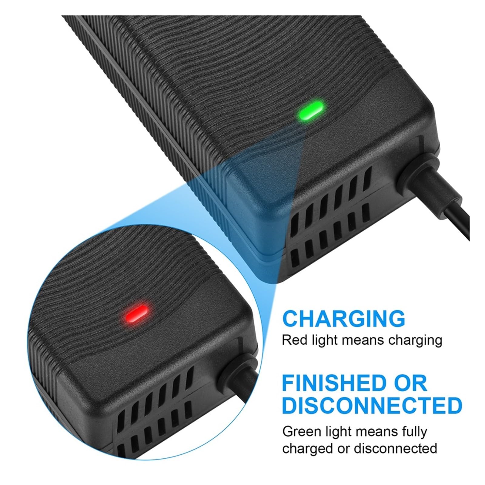 Chargeur d'alimentation de rechange 63 V 2 A, compatible avec Segway Ninebot, S/S-MAX/Mini Lite/Mini Pro, chargeur de scooter à pédale (prise européenne)