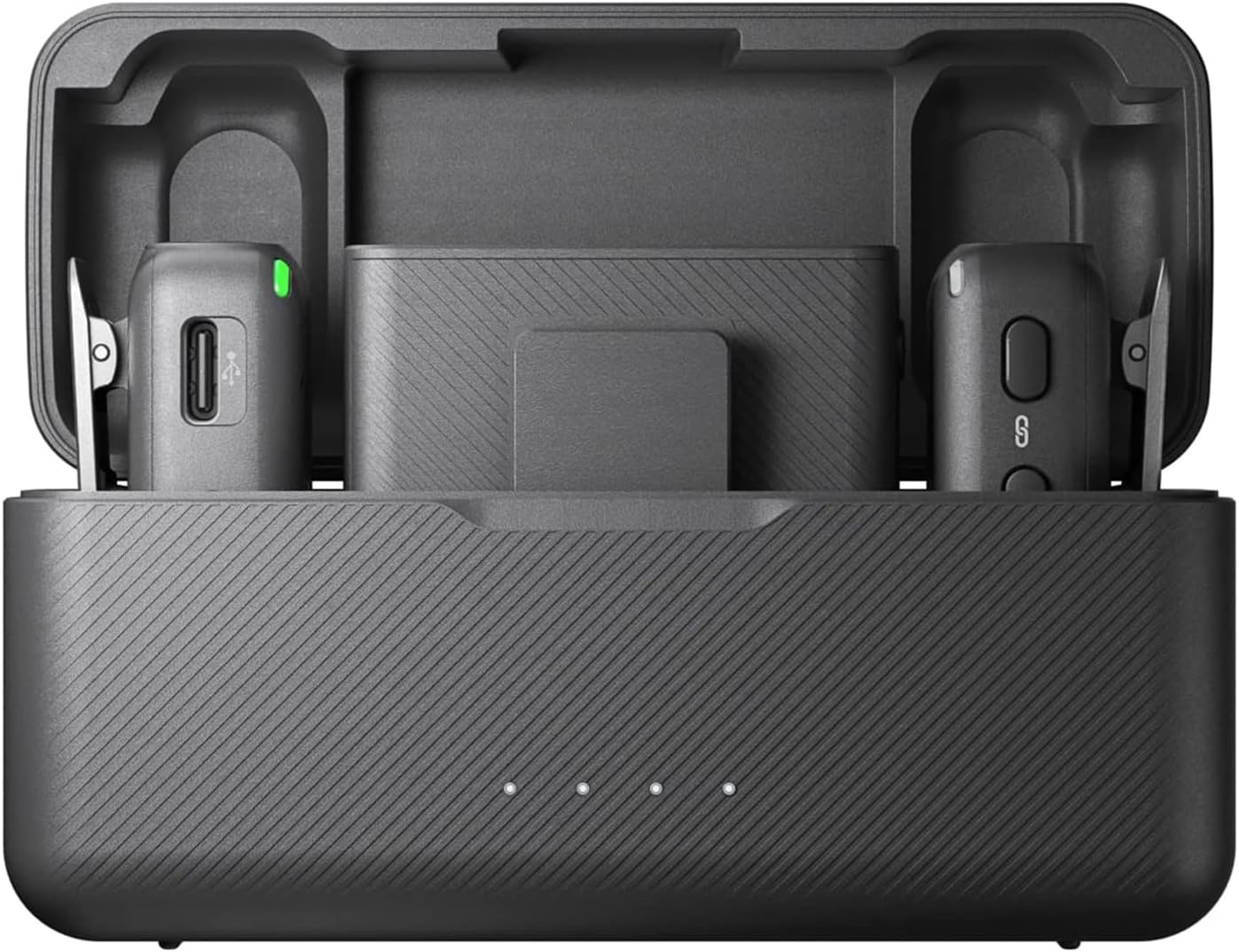 DJI Mic Wireless Microphone System and Audio Recorder Bundle with Deco Gear 7" Hard Case & Clip-On Mini Lapel Microphone x2 - Image 3