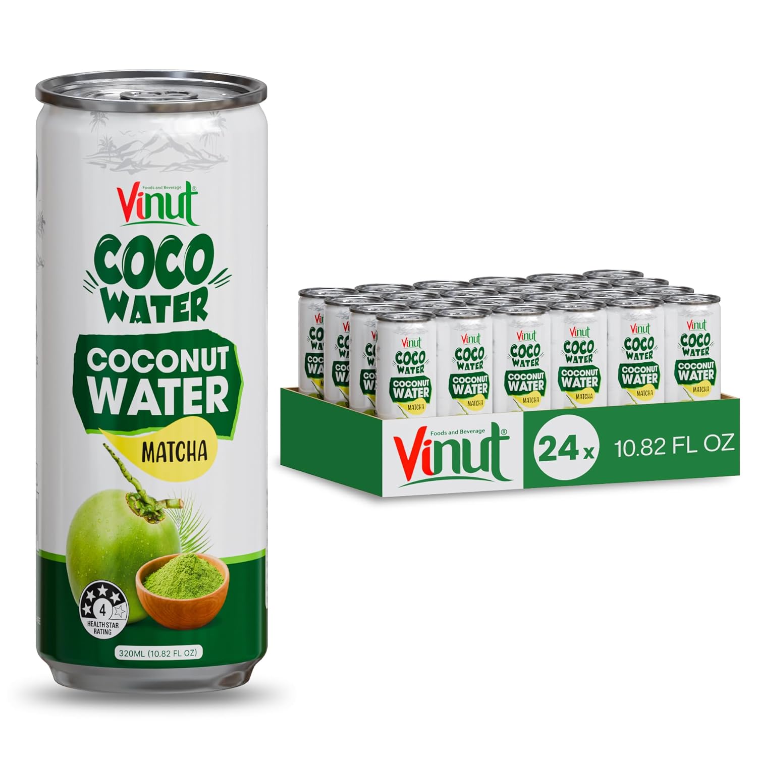 Vinut Original Coconut Water Drink (16.57 fl oz, Pack of 12), Hydrate Naturally, Fresh, High Calcium, Nutrient Rich, Potassium, Not From Concentrate, Strong Coconut Flavor and Aroma
