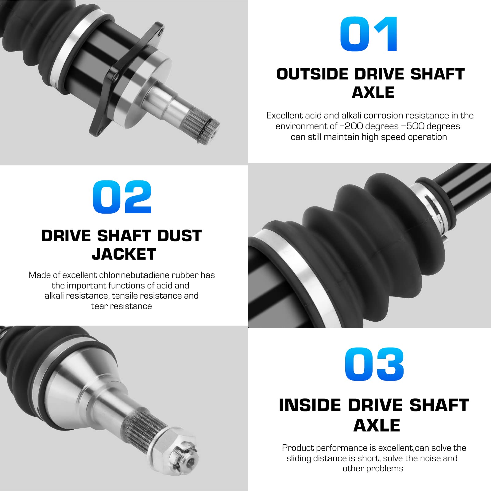 Eixo CV dianteiro esquerdo para Can-Am Outlander Max 400/450/500
