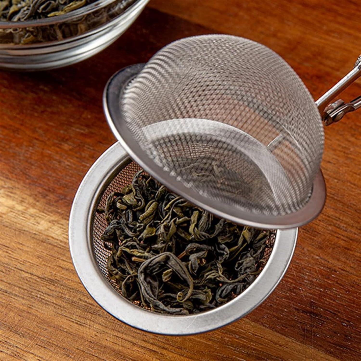 Reusable Coffee Filters Stainless Steel Ball Shape Tea Strainer Filter Infuser Leakage Kitchen Tool Coffee Herb Spice Filter Diffuser Handle Tea Ball