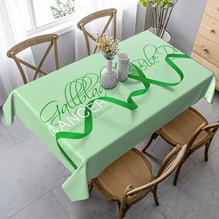 Gallbladder and Bile Duct Cancer Awareness Month Rectangle Tablecloth Washable Table Cloth Decorative Table Cover for Wedding Party Dining Festival 35x55in