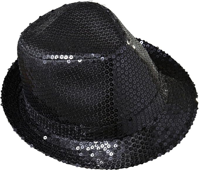 Cappello nero da discoteca per feste in stile tribale, con paillettes e  paillettes : Amazon.it: Abbigliamento
