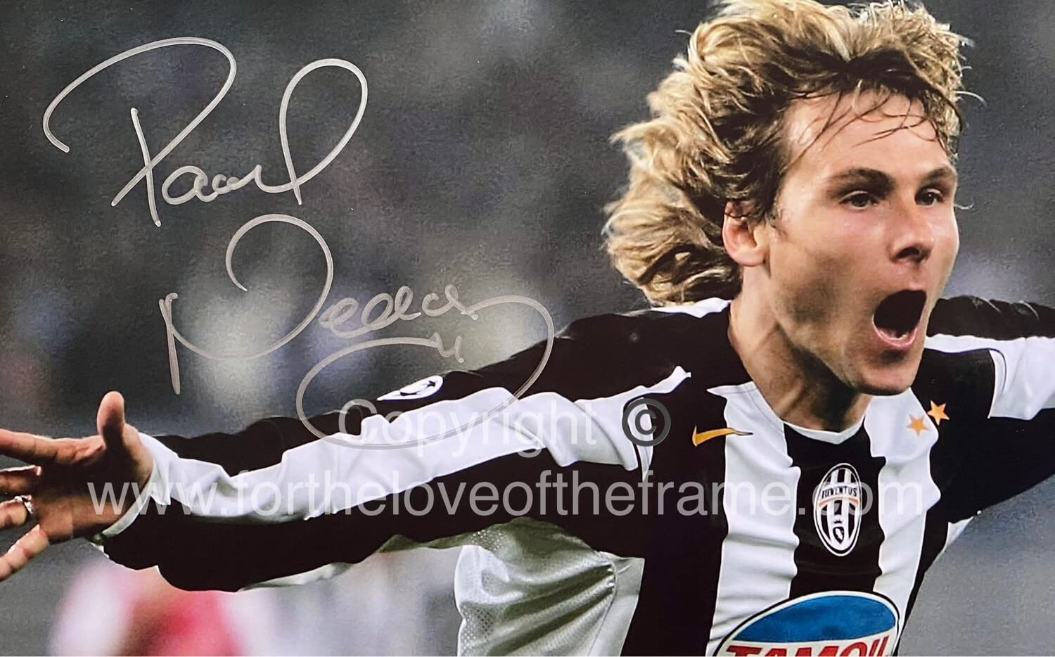 Pavel Nedved Autograph Juventus UEFA Champions League Football