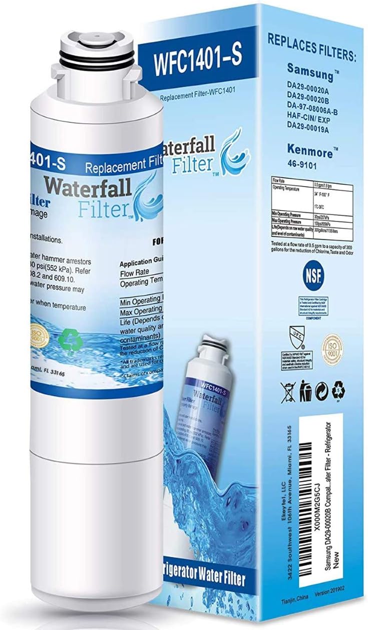 Refrigerator Water Filter Comptaible with DA29-00020B, DA29-00020A, HAF-CIN/EXP, HAF-CIN, DA97-08006A, 469101, RF28HMEDBSR, RF4287HARS