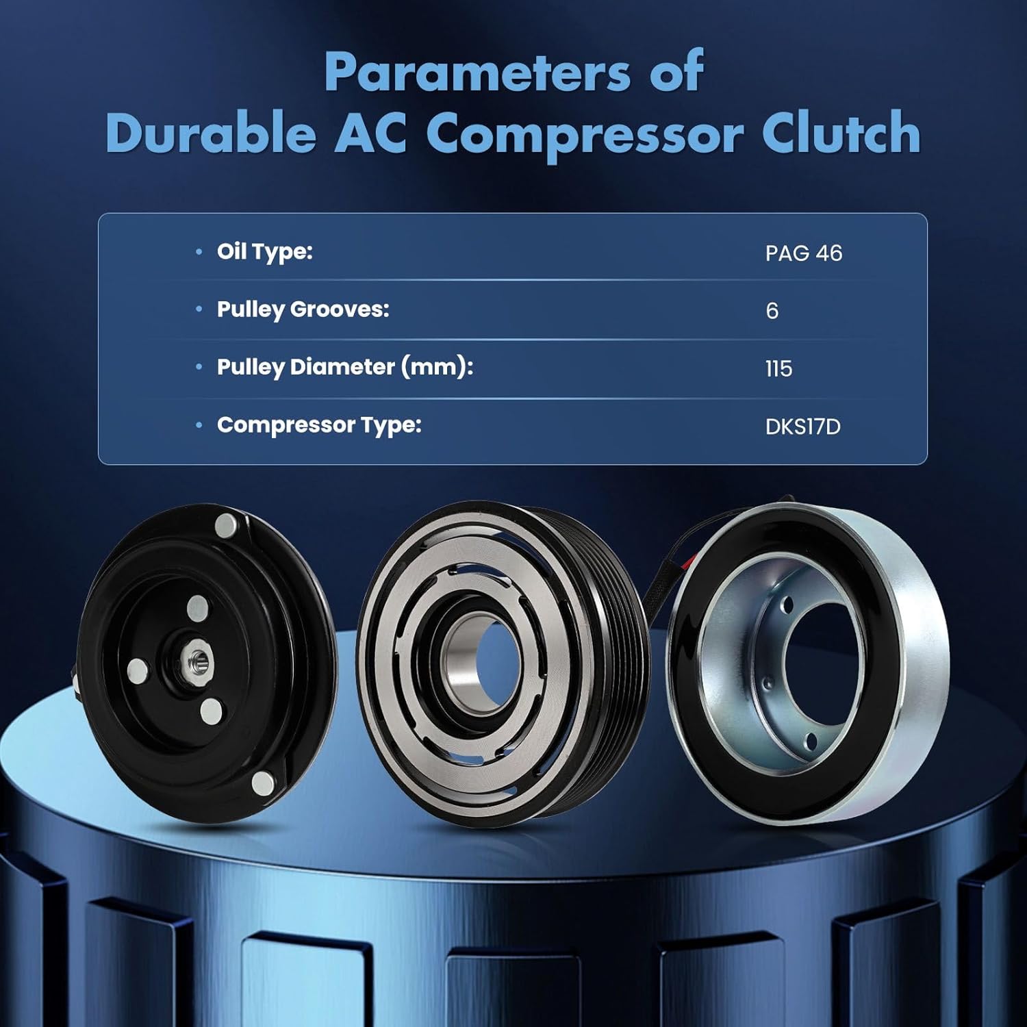 ECCPP A/C Compressor Clutch 2013-2021 for Chevrolet City Express for Nissan NV200 2.0L Fast Cooling AC Clutch