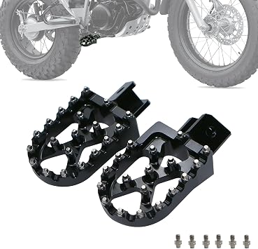 TW200 Foot Pegs Dirt Bike Pegs foot bracket rest plate pedals for yamaha TW 200 1989-2023