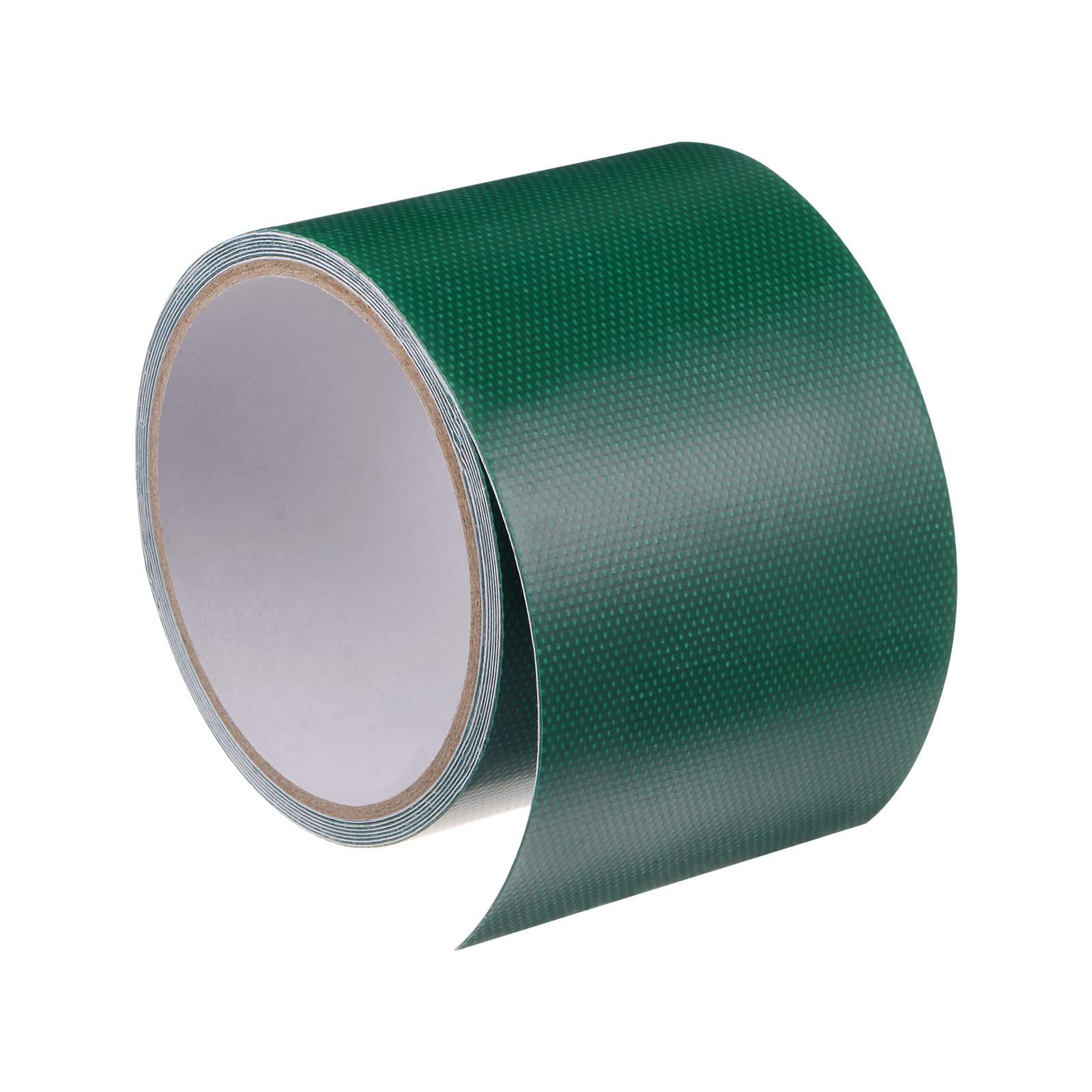 Unifizz Tarpaulin Repair Tape, 3.15" x6.6ft Universal Waterproof Awning Cloth Repair Tape for Crafts Home Improvement Outdoor Tent, Dark Green