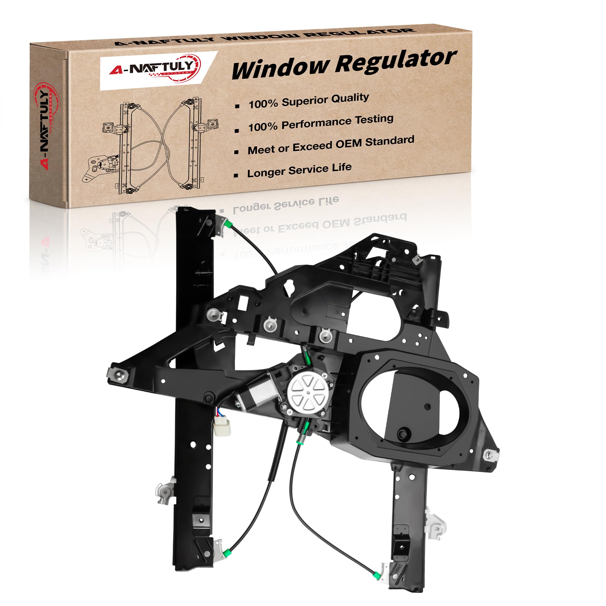 741-178 Front Driver Side Power Window Regulator with Motor Panel Replacement for 2003 2004 2005 2006 Ford Expedition Lincoln Navigator Sport Utility,