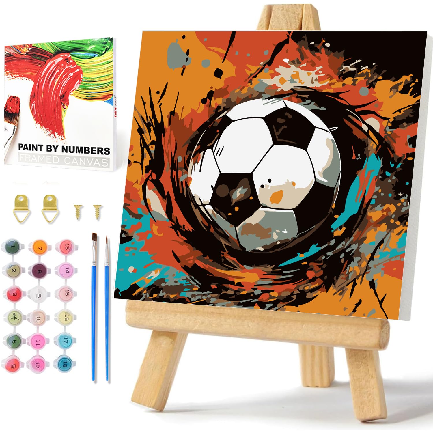 Daisen Art Malen Nach Zahlen Mit Rahmen, Malen Nach Zahlen Tiere, Paint by Numbers Für Geschenk Und Home Decor