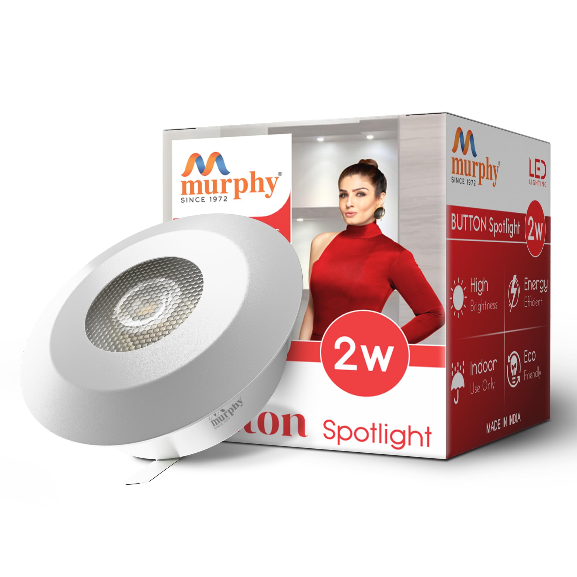 Murphy LED Spotlights - Warm White, Pack of 2 -23