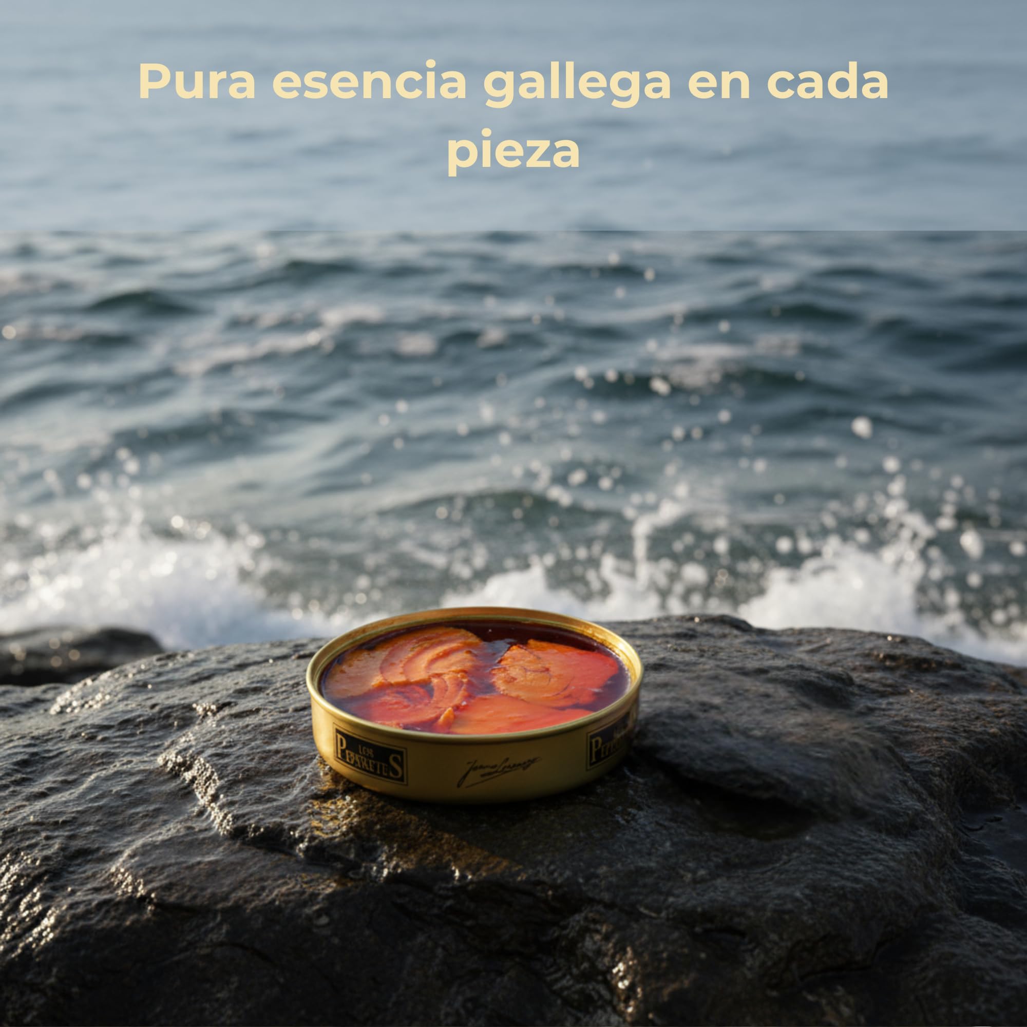 LOS PEPERETES Bonito en Escabeche 120 g | Galicische Gourmet-Konserve | Atlantischer Bonito in Escabeche-Sauce | Handwerkliche Herstellung | Traditioneller Geschmack aus Galicien