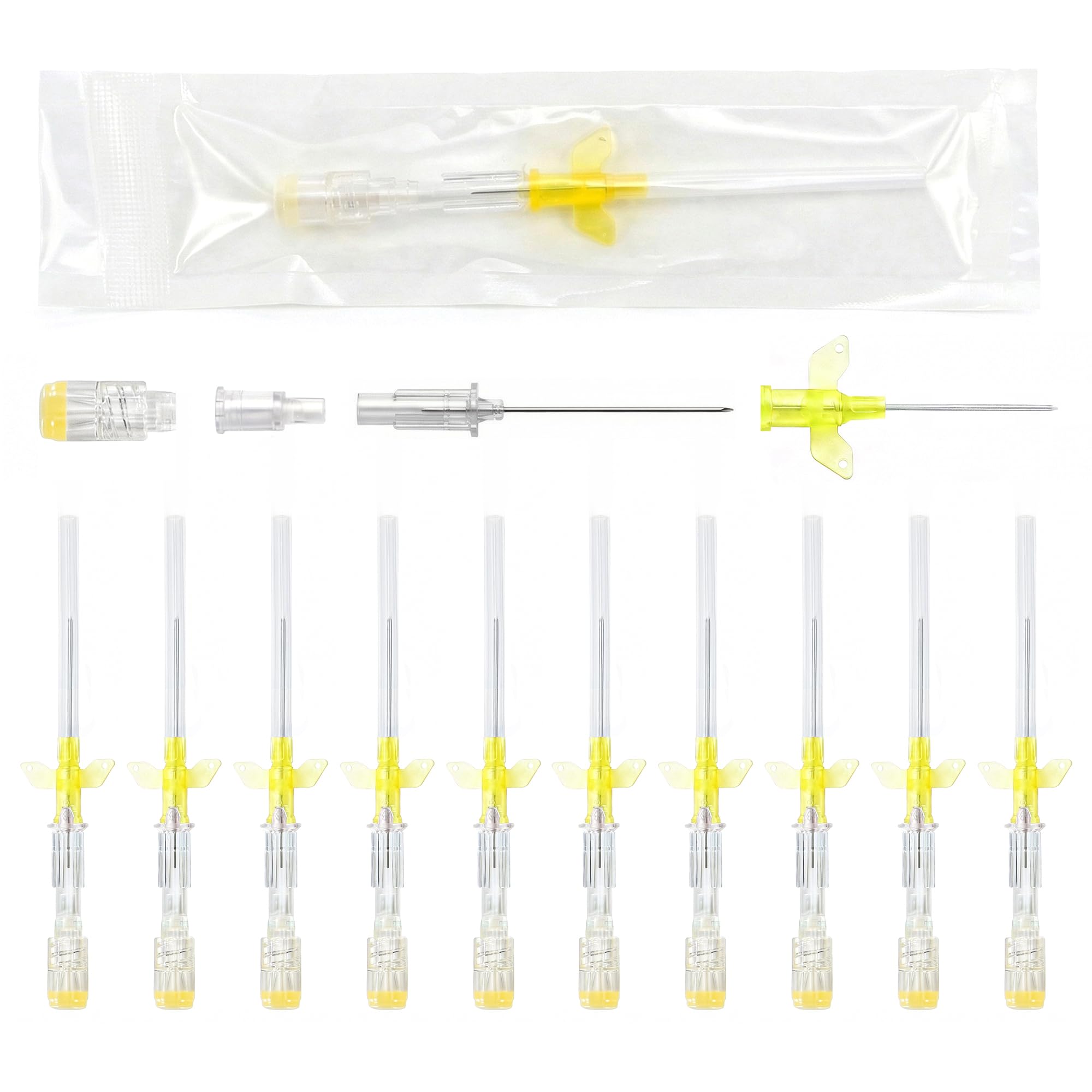 Photo 1 of 20 Count Heparin-Capped Pet IV Catheters, 24G Veterinary Set
