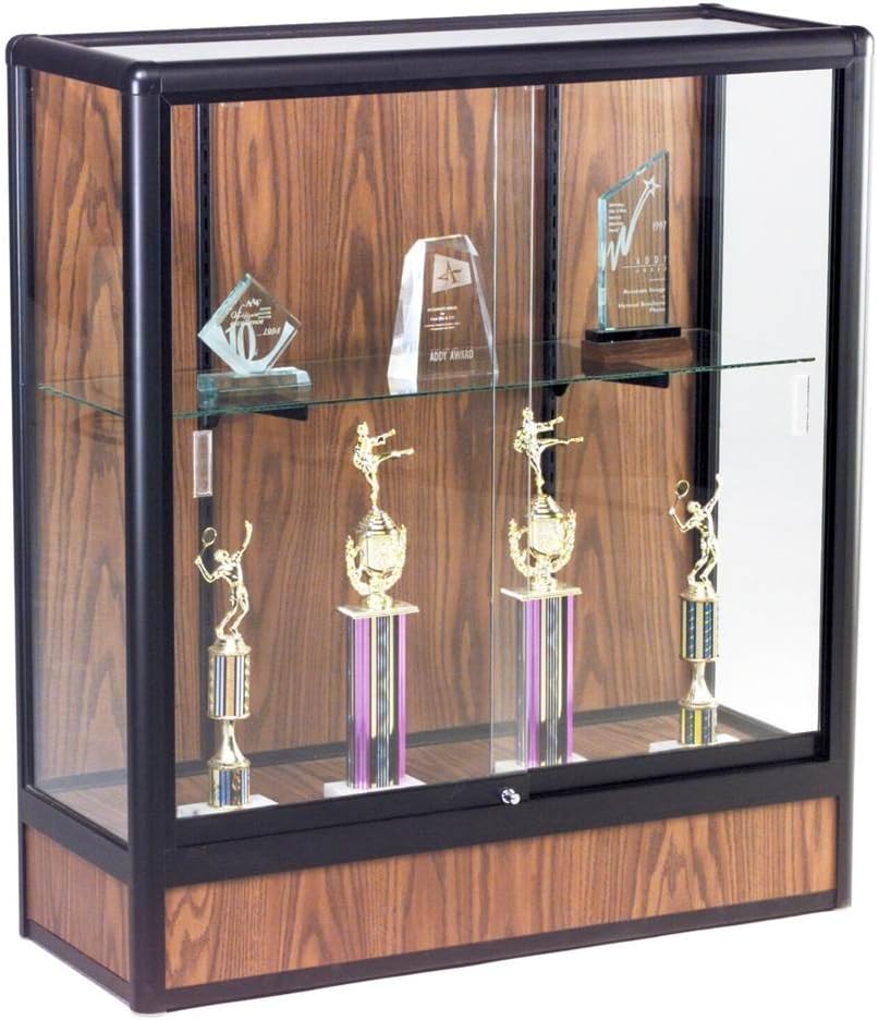 Counter Height Display Case Closed Base (Solid Black