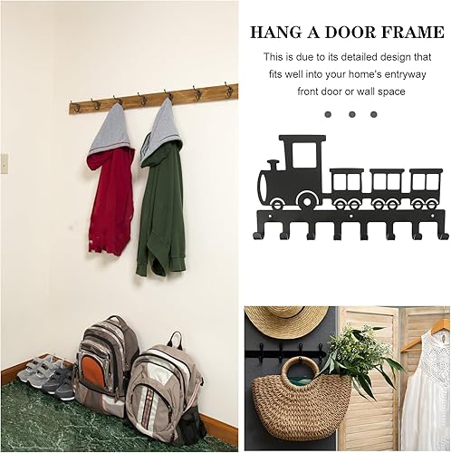 Miniatura 4 de Alipis Ganchos para colgar en la pared, 8 ganchos decorativos de metal para colgar en la pared, ganchos para colgar en la pared, ganchos para colgar