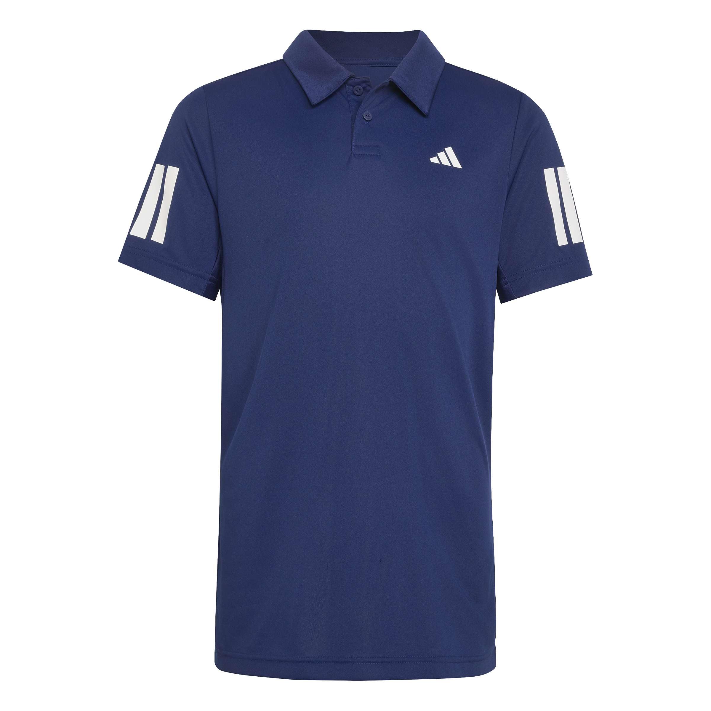 adidas Chlopcy Boys Club Tennis 3-Stripes Polo Shirt, dark blue, 9-10 Years