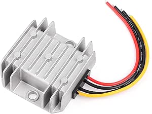 DROK 降圧コンバータ DC-DC 8-35vから3-24V 5A 可変降圧 電圧レギュレータ 防水同期 24V 12V 6V出力 可変VDCソリッド 耐久電源基板