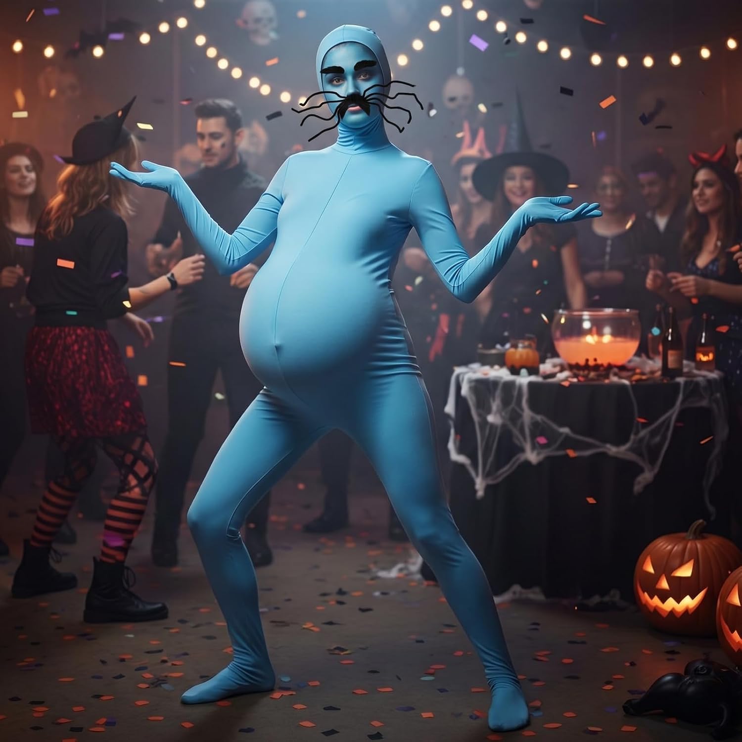 Halloween Blue Bodysuit Costumes Accessories