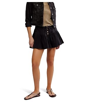 Free People Womens We The Free Roselle Denim Mini Skirt