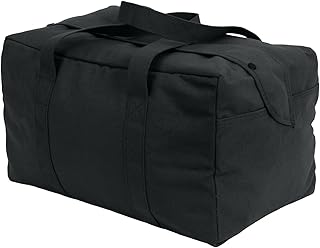 Canvas Small Parachute Cargo Bag, Black