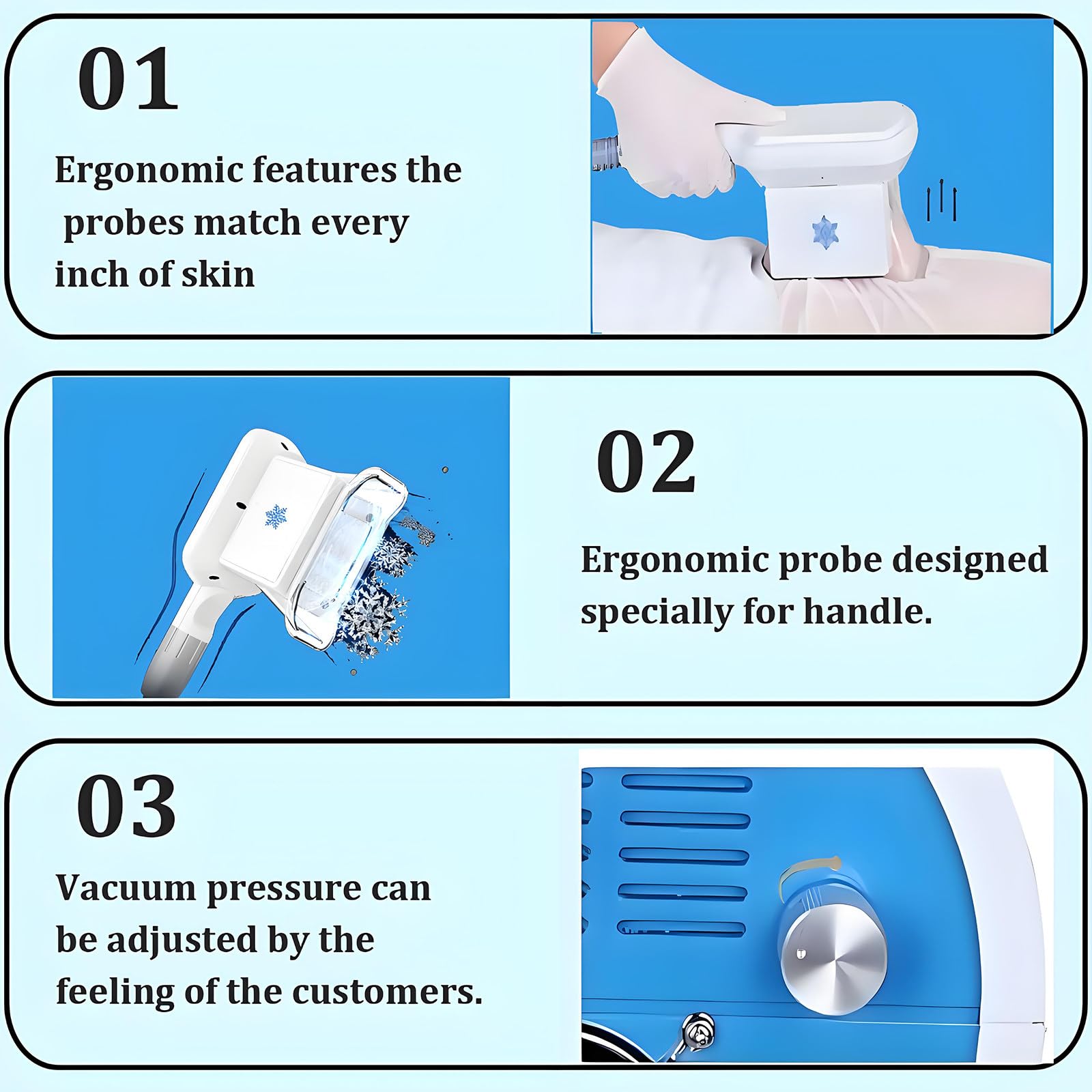 Dispositivo de criolipólisis para Esculpir Grasa, máquina de crioescultura para el hogar, Dispositivo de Belleza para modelar el Cuerpo, para Adelgazar Abdomen, Brazos, Muslos, pantorrillas