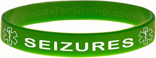 Miniatura 4 de Seizures - Pulsera de identificación combinada de 5 unidades, 8 pulgadas, estándar, negro, azul, verde, rojo, morado