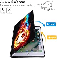 Vista 2 de Funda para iPad Mini, funda para iPad Mini 1, 2, 3, 4, 5, funda de piel sintética, funda inteligente con soporte y encendido automático para iPad