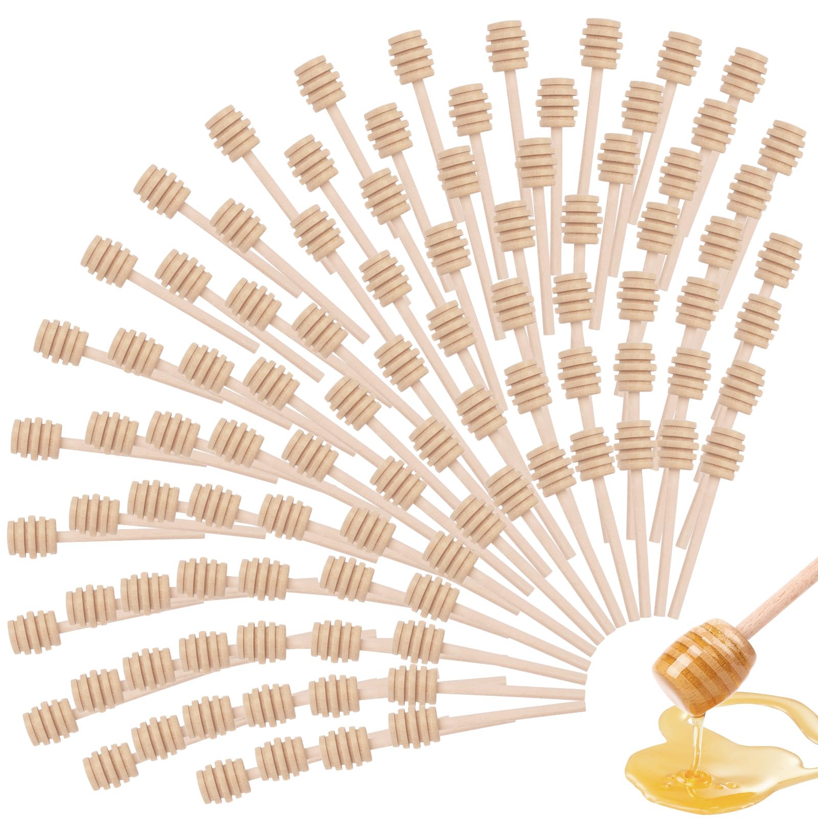 Mini bâtonnets à miel en bois de 7,6 cm : lot de 200 cuillères pour infuser le thé au quotidien