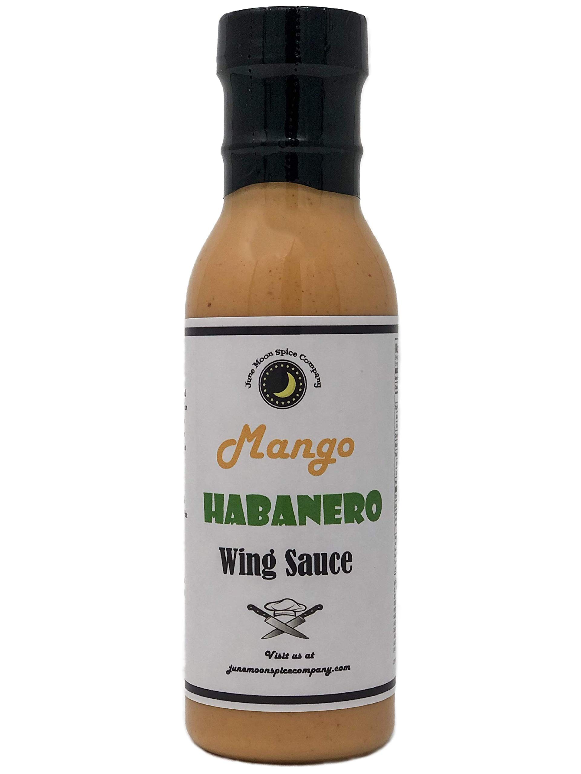 Mango Habanero Chicken Wing Sauce | Crafted in Small Batches | 12 fl. oz. Flavor Lock Bottle | Premium | Delicious Mango Habanero Chicken Wing Sauce – The Ultimate Flavor Combination!