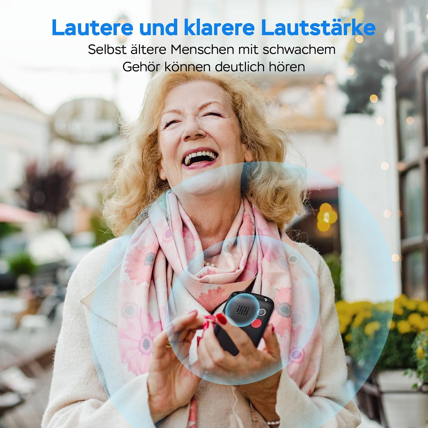 SweetLink S2-4G Seniorenhandy mit 4G, 1400mAh Akku & SOS-Taste - Dual SIM, 1,77 Zoll Farbdisplay, Ladestation, FM-Radio ohne Kopfhörer,Nur Nano-SIM