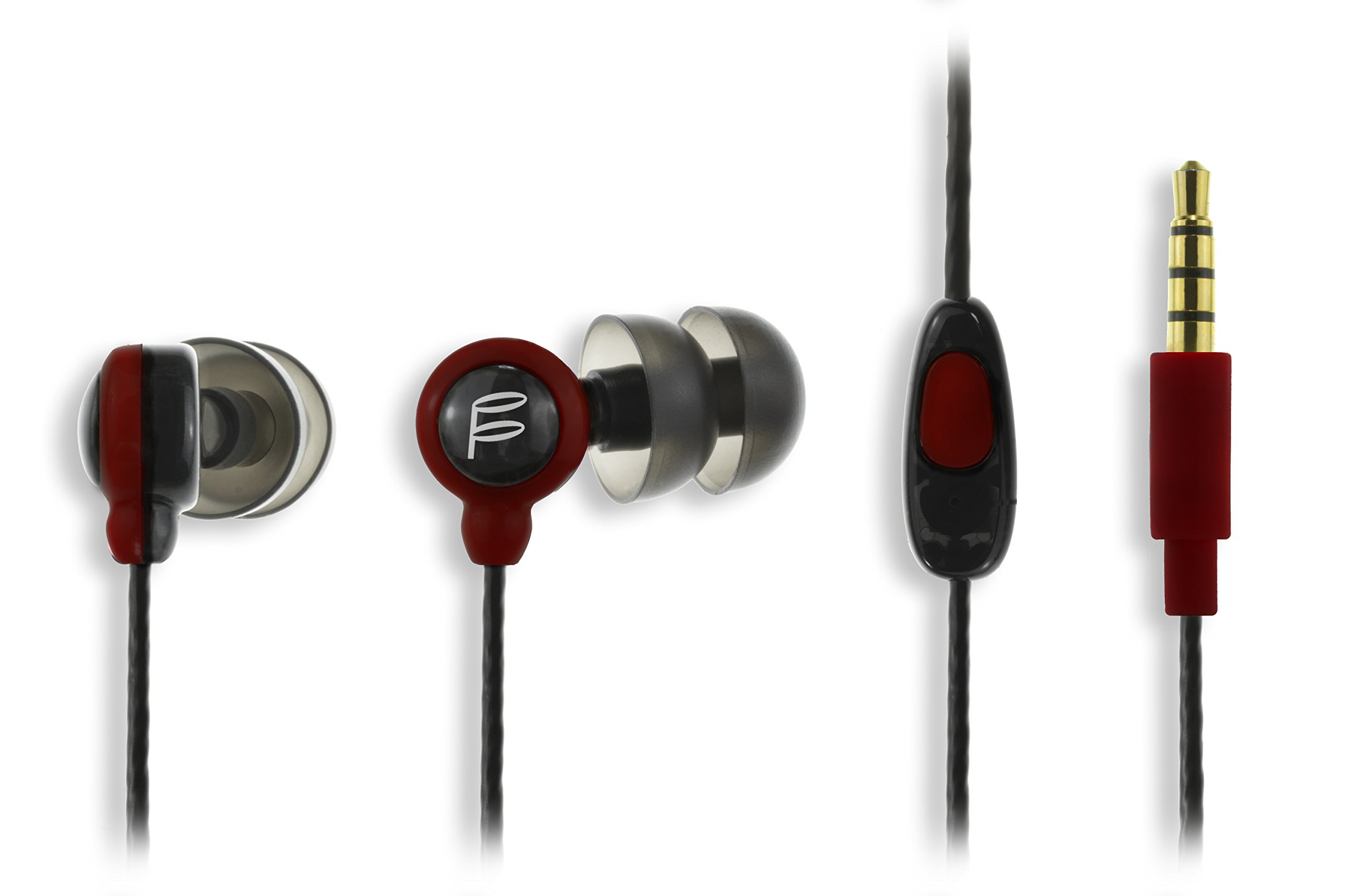 Fidue A31s Earphones with Mic - Red